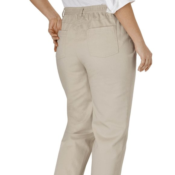 plus size 34W Petite Womens Jeans Khaki Beige Pant - Picture 2 of 5